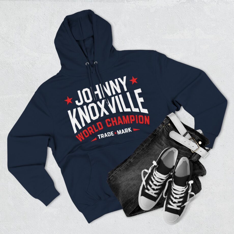 Jackass Johnny Knoxville World Champion Trade Mark Three-Panel Fleece Hoodie