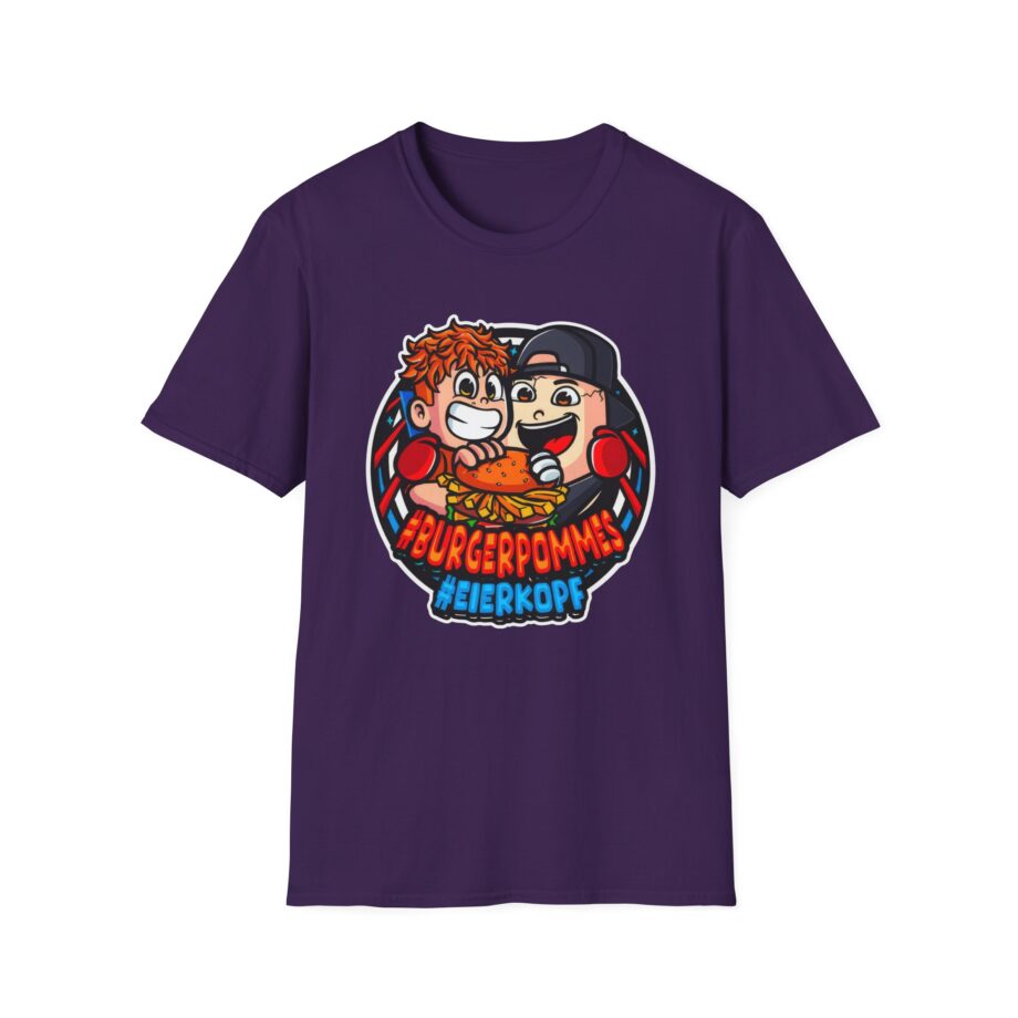 Burger Pommes eierkopf unisex softstyle t-shirt