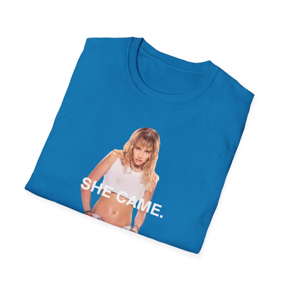 Miley Cyrus She Came Black Unisex Softstyle T-Shirt