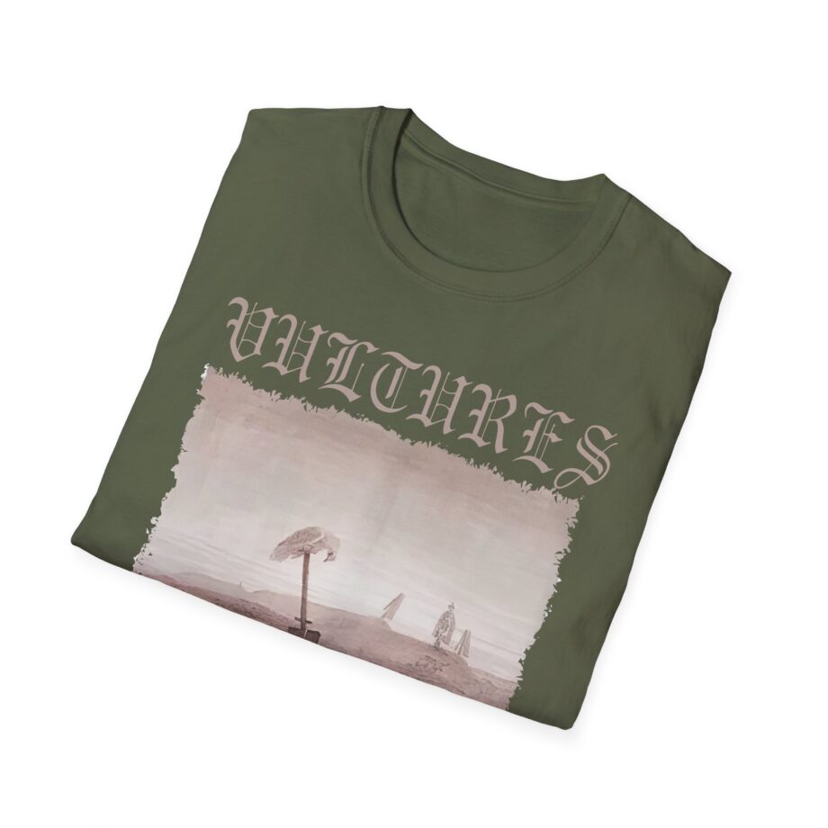 Vultures Graphic Unisex Softstyle T-Shirt - Edgy Vintage Art Tee
