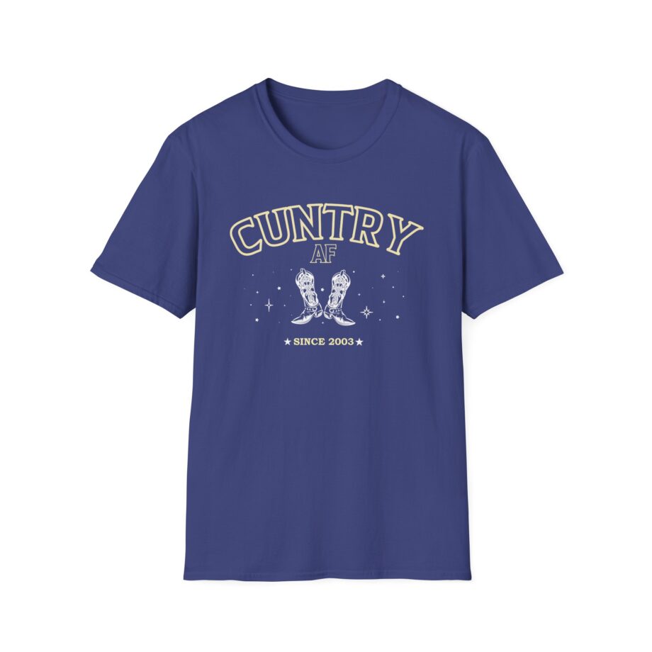 Sadie Crowell Cuntry Af Cropped Unisex Softstyle T-shirt
