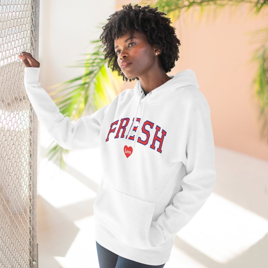 Fresh Love Heart  Three-panel Fleece Hoodie