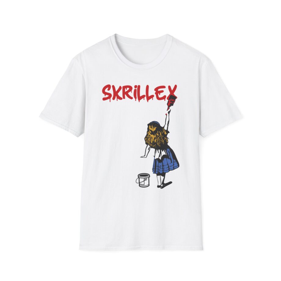 skrillex red girl Unisex Softstyle T-Shirt