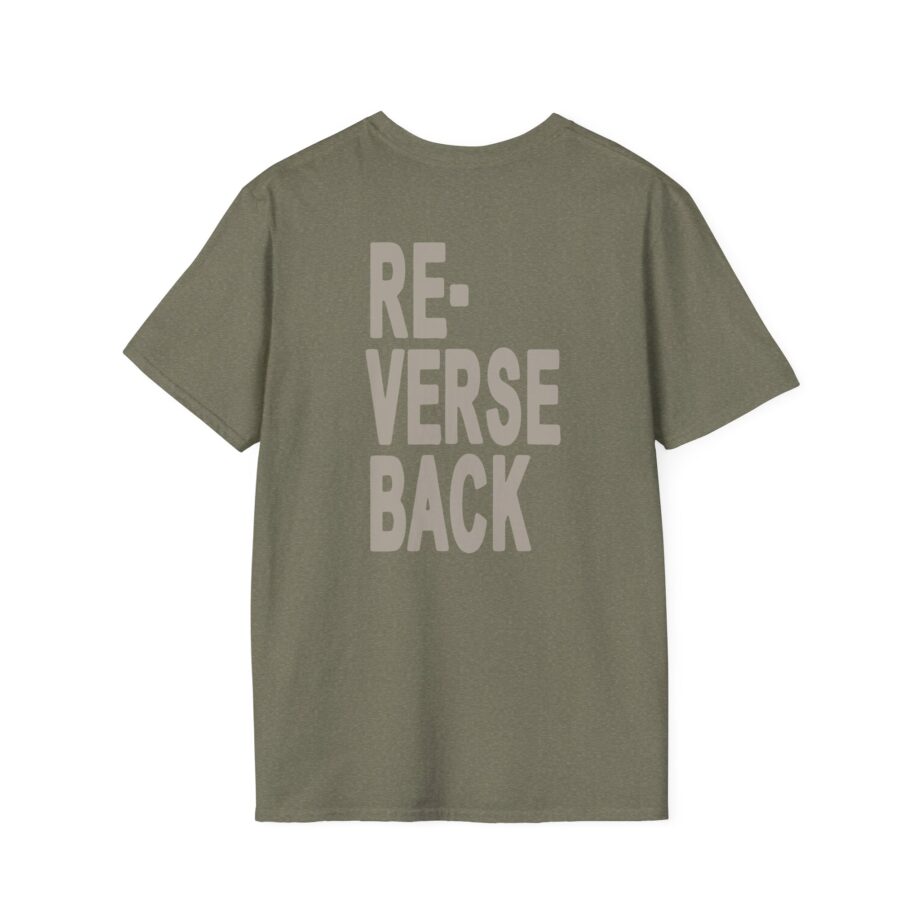 Armchair Expert Reverse Back Unisex Softstyle T-shirt