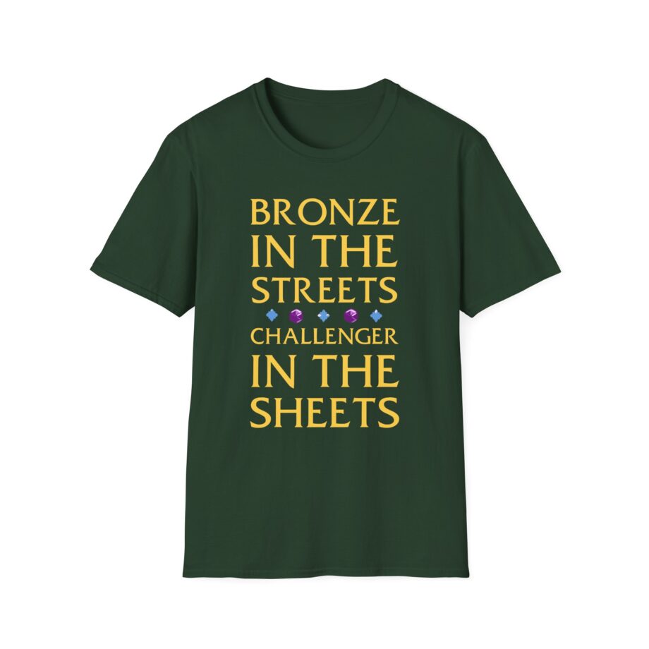 Mizkif Bronze in the Streets Challenger in the Sheets Unisex Softstyle T-shirt