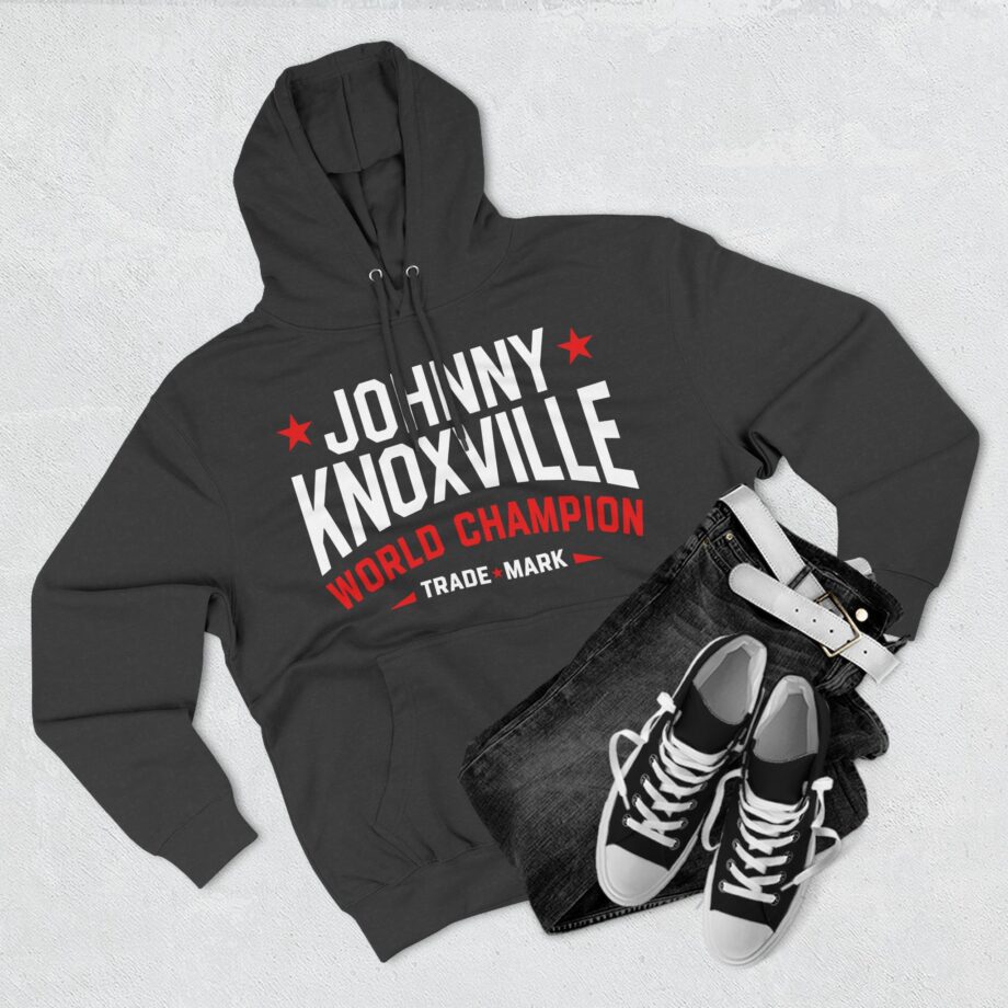 Jackass Johnny Knoxville World Champion Trade Mark Three-Panel Fleece Hoodie