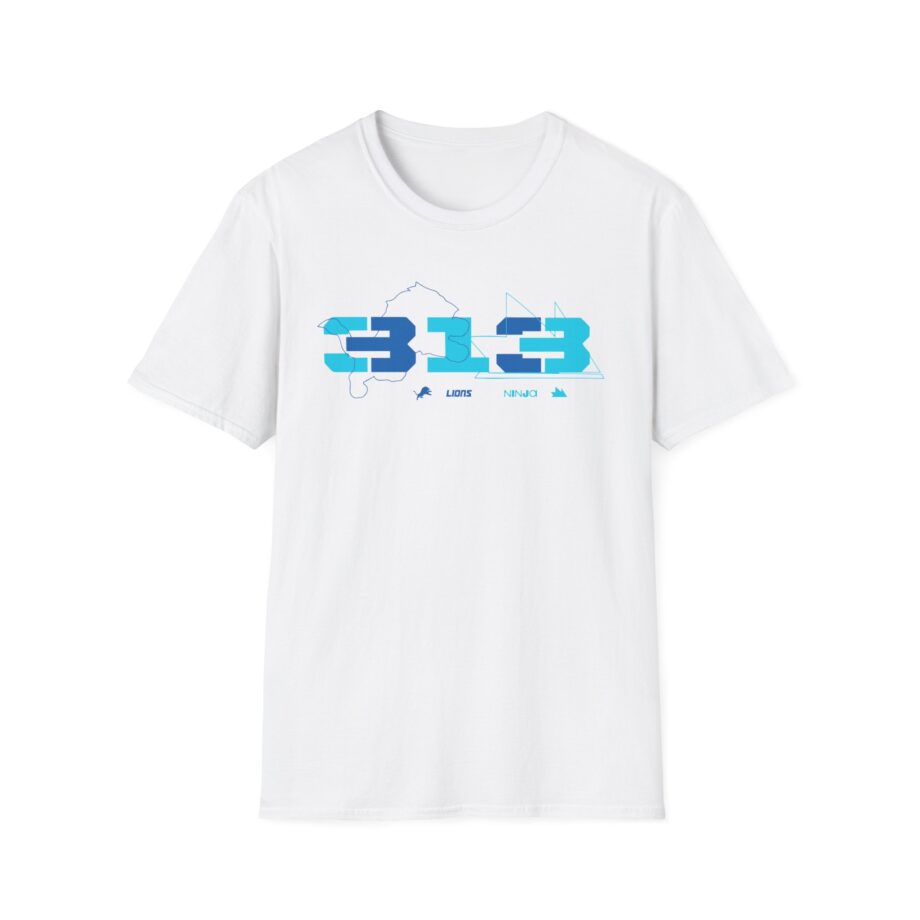 Ninja Detroit Lions Unisex Softstyle T-Shirt