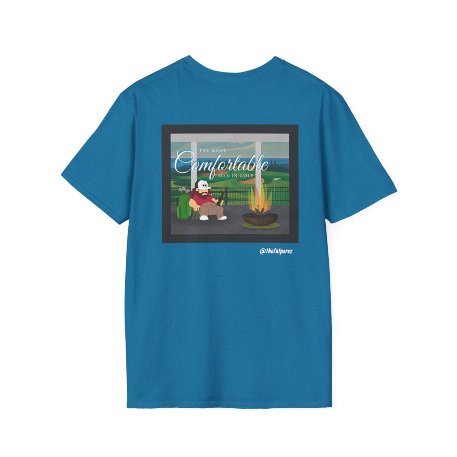 Fat Perez the Most Comfortable Man in Golf V.20 Unisex Softstyle T-Shirt