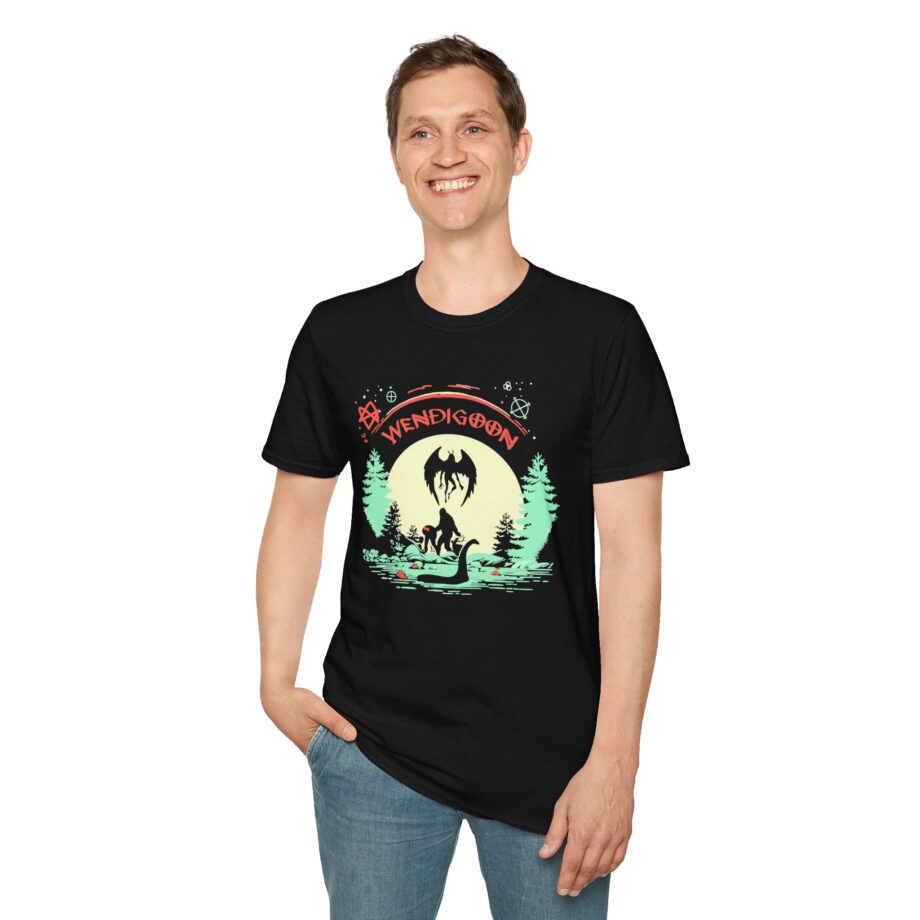Wendigoon Cryptids on Tour Unisex Softstyle Tee