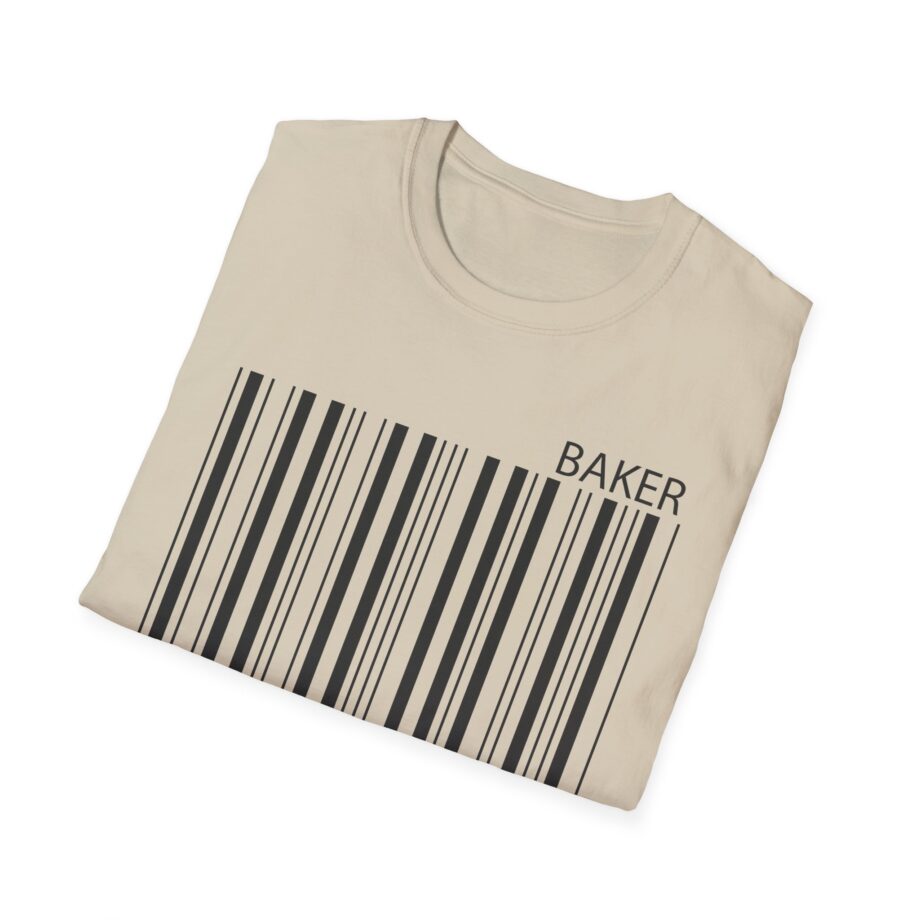Maverick Barcode Baker Unisex Softstyle T-shirt