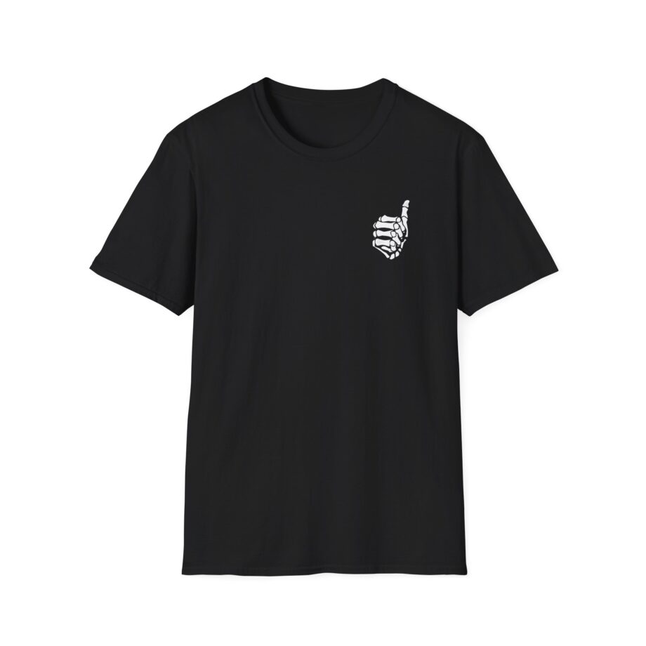 Mrballen Embroidered Skeleton Thumb Unisex Softstyle T-Shirt
