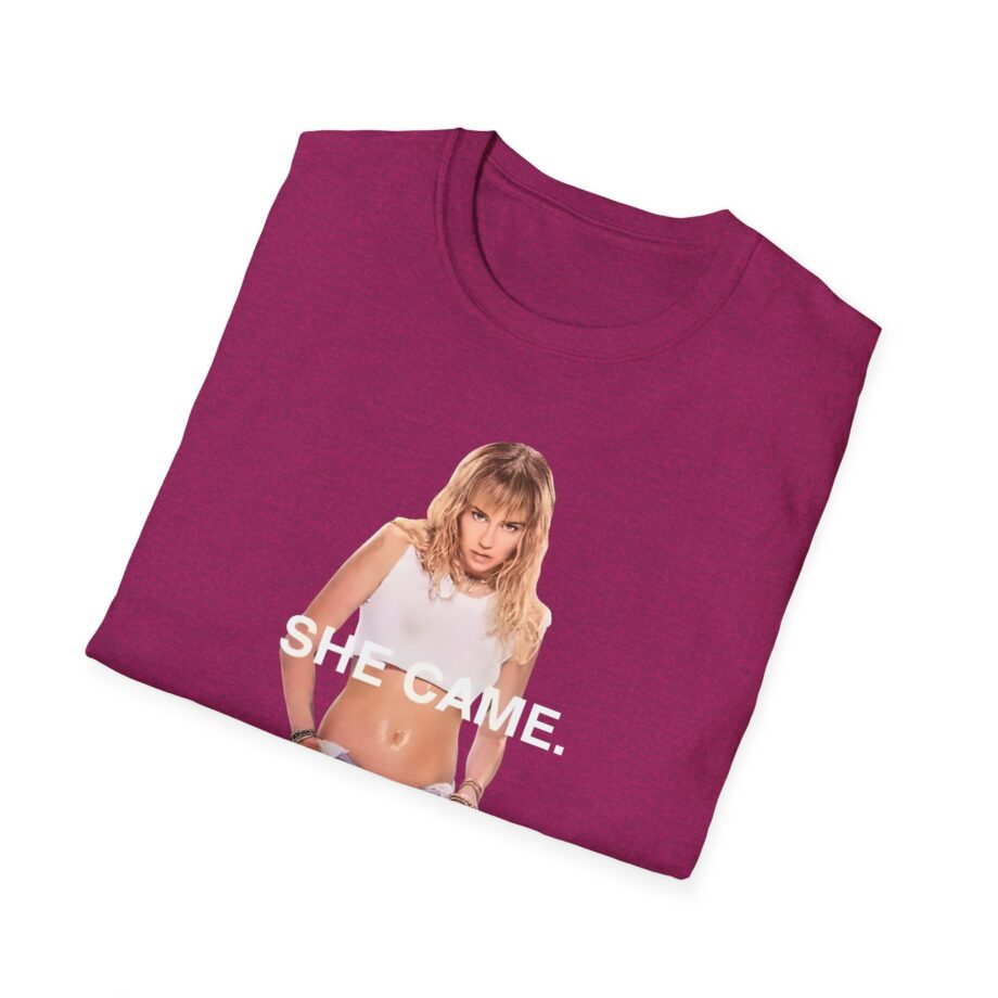 Miley Cyrus She Came Black Unisex Softstyle T-Shirt