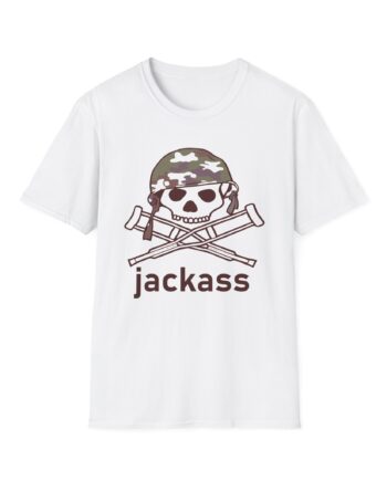 Jackass Camouflage Helmet Unisex Softstyle T-Shirt