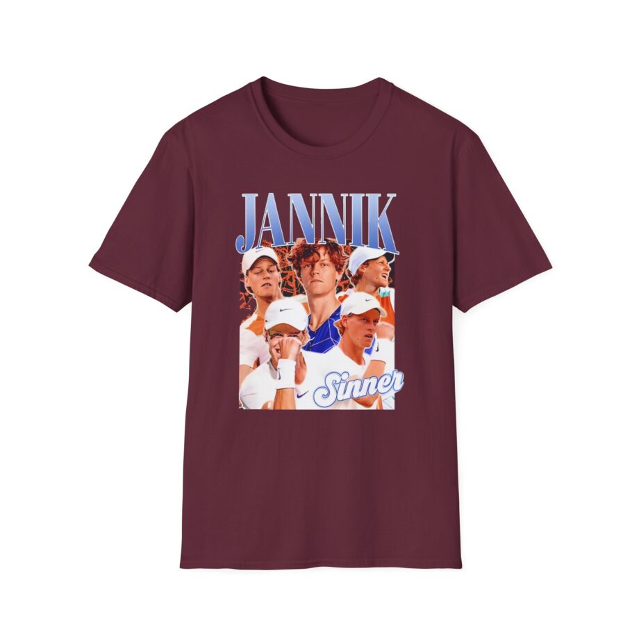Jannik Sinner Retro Art Unisex Softstyle T-Shirt