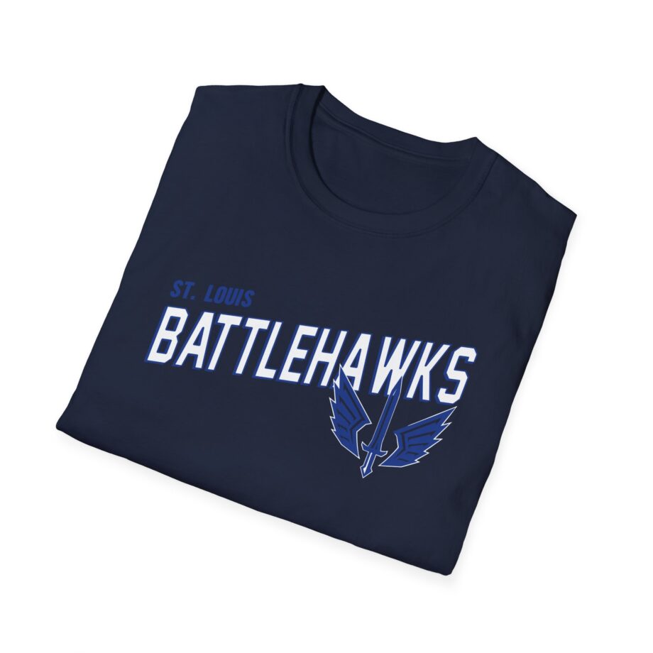 St. Louis Battlehawks 108 Stitches Tarc Merman  Unisex Softstyle T-Shirt