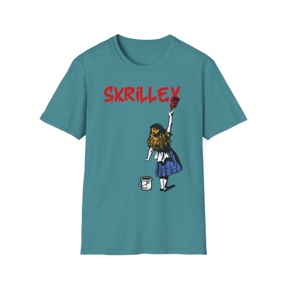 skrillex red girl Unisex Softstyle T-Shirt
