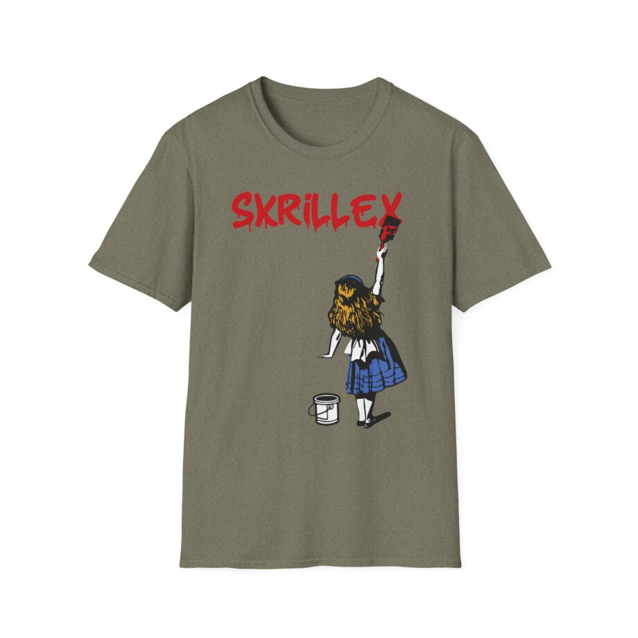 skrillex red girl Unisex Softstyle T-Shirt