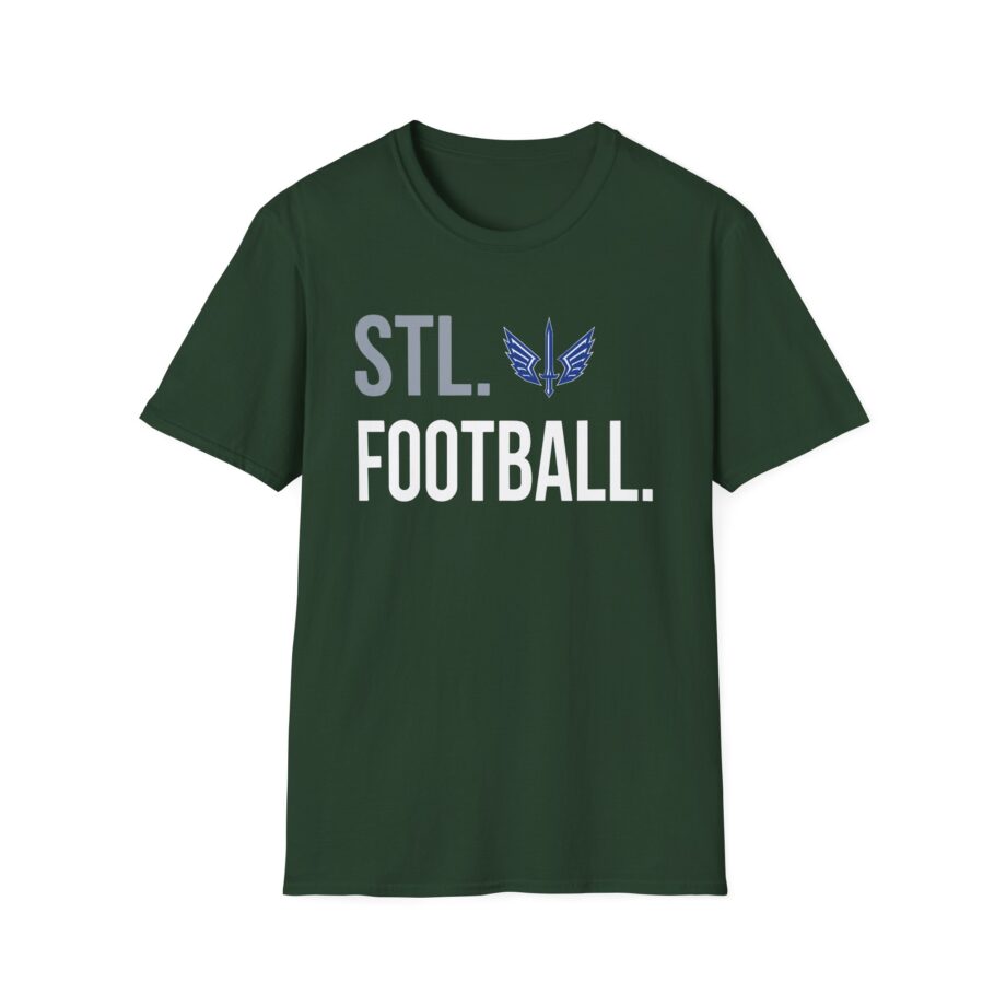 St. Louis Battlehawks 108 Stitches Football Spiral Unisex Softstyle T-shirt