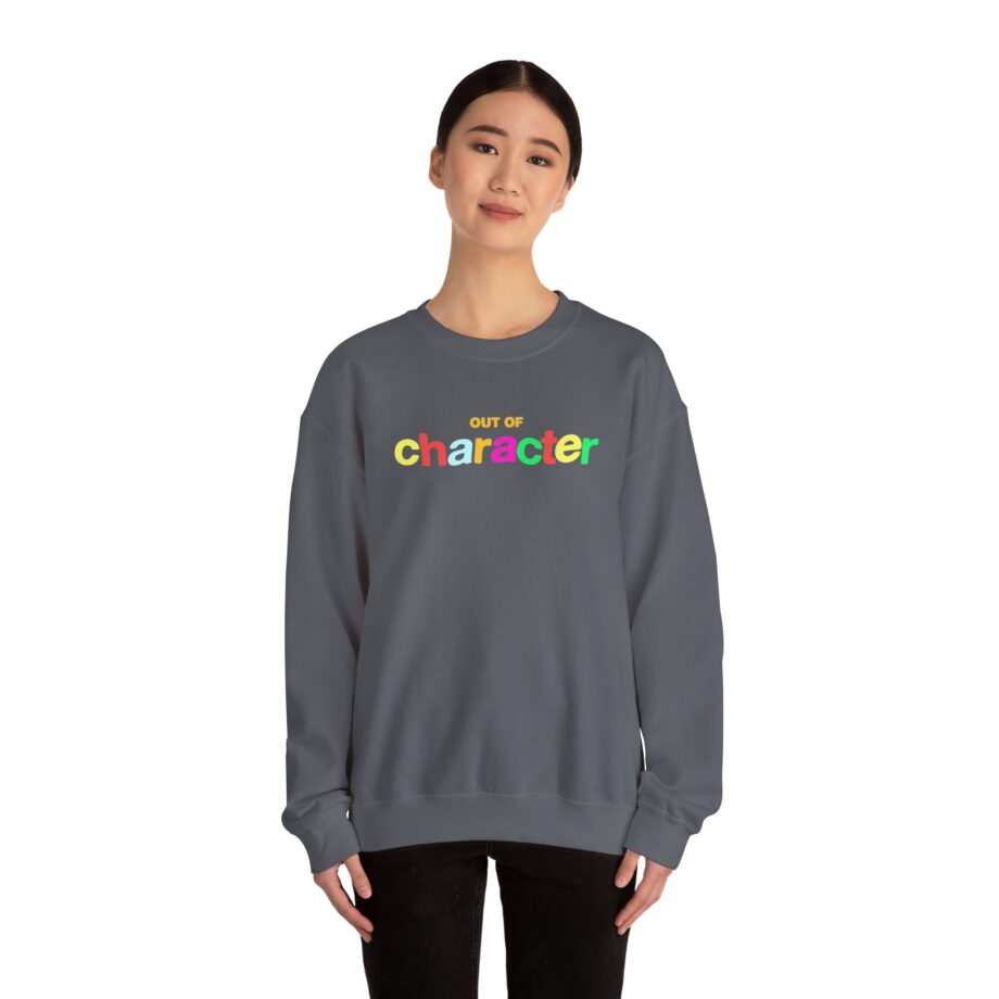 Slushy Noobz  Out Of Character Unisex Heavy Blend Crewneck Sweatshirt