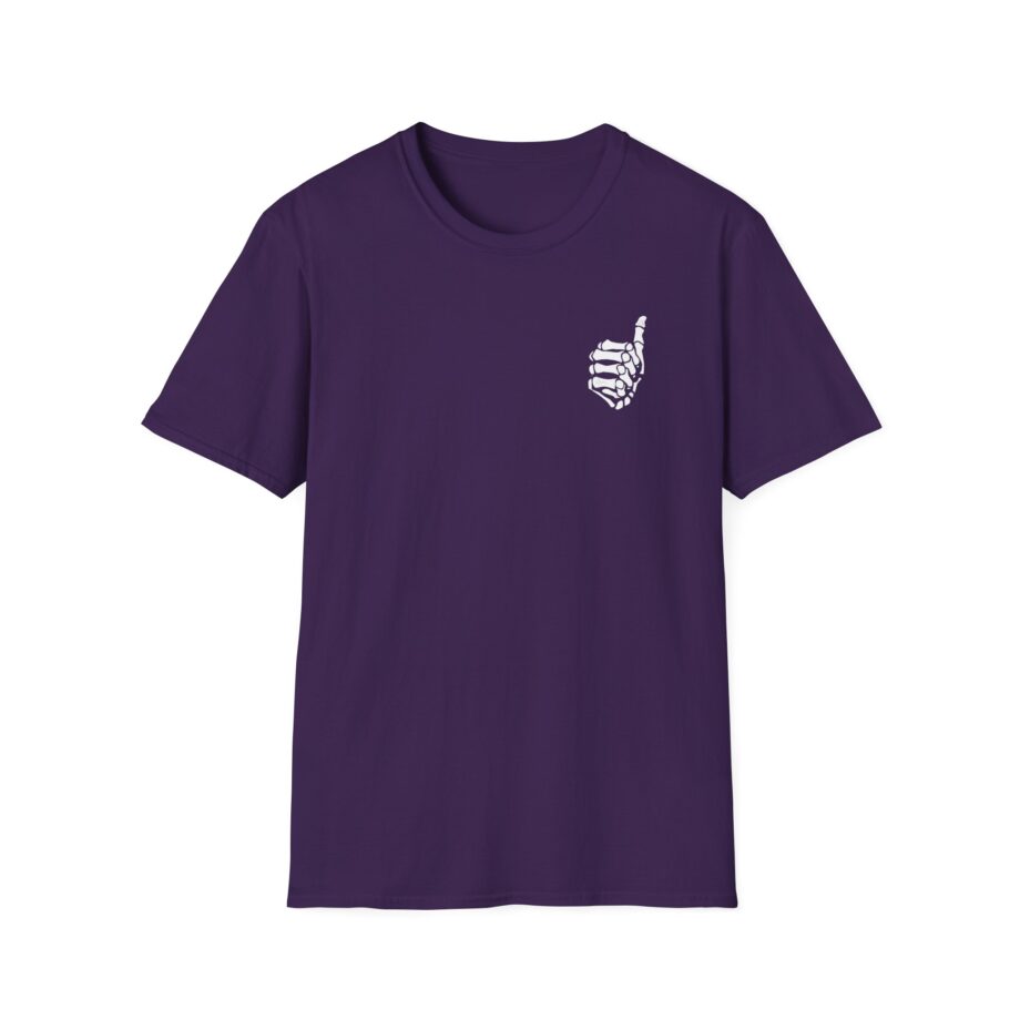 Mrballen Embroidered Skeleton Thumb Unisex Softstyle T-Shirt