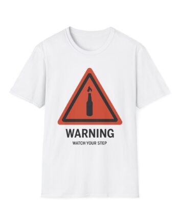 Summit1g Warning Watch Your Step Unisex Softstyle T-shirt