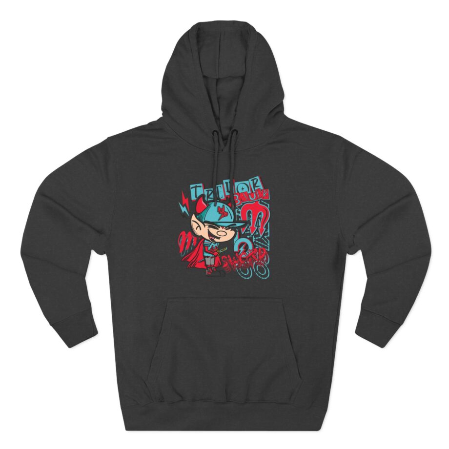 Trevor Bauer Diablo's Cartoon Three-Panel Fleece Hoodie