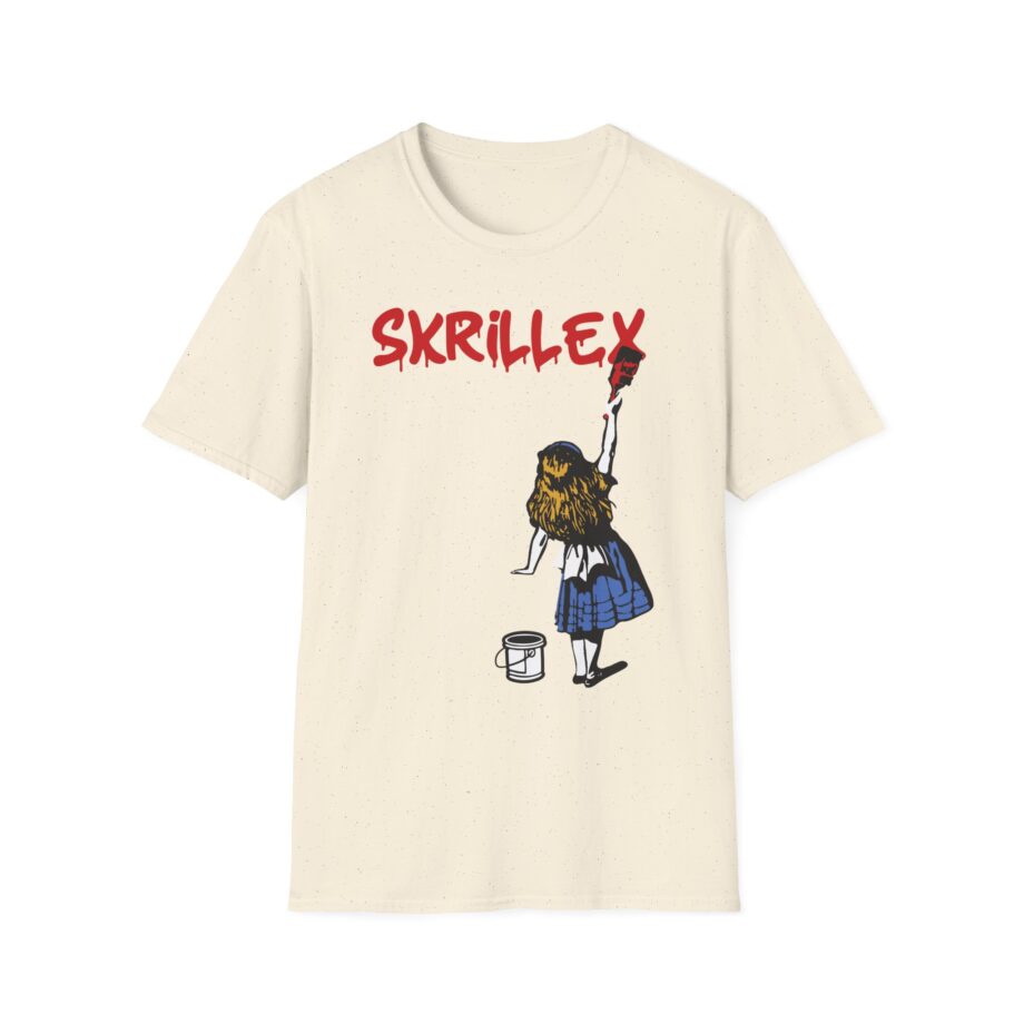 skrillex red girl Unisex Softstyle T-Shirt