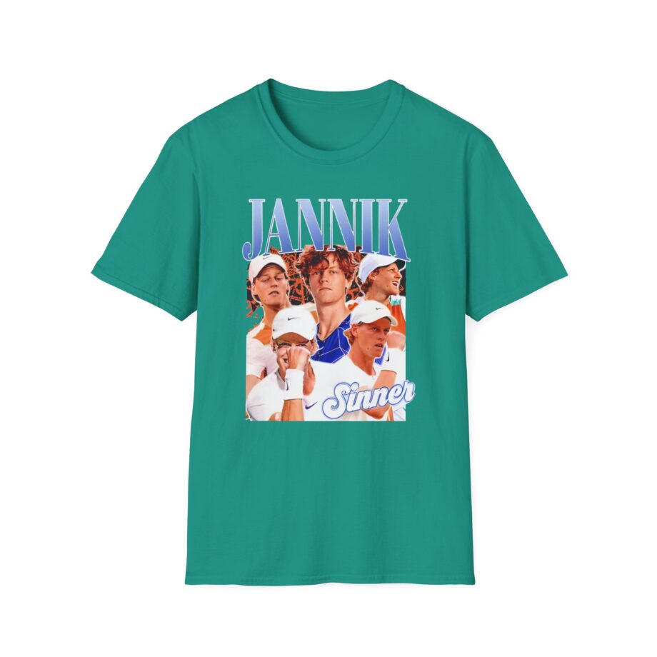 Jannik Sinner Retro Art Unisex Softstyle T-Shirt