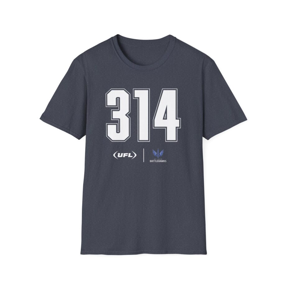 St. Louis Battlehawks Area Code Unisex Softstyle T-shirt