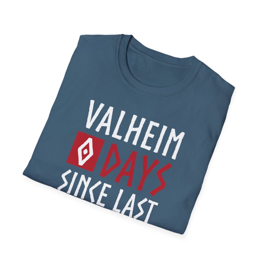 Valheim 0 Days Since Last Accident  Unisex Softstyle T-shirt