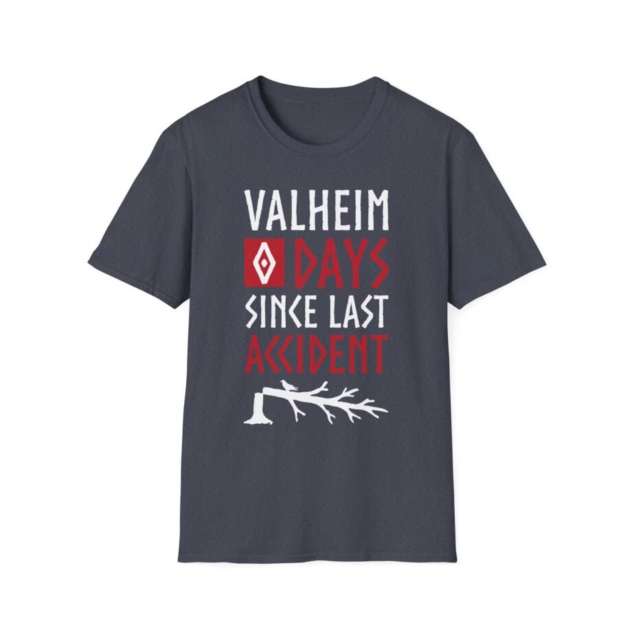 Valheim 0 Days Since Last Accident  Unisex Softstyle T-shirt