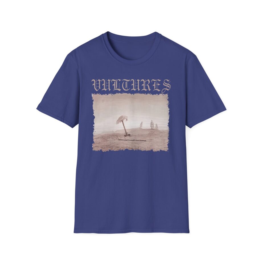 Vultures Graphic Unisex Softstyle T-Shirt - Edgy Vintage Art Tee