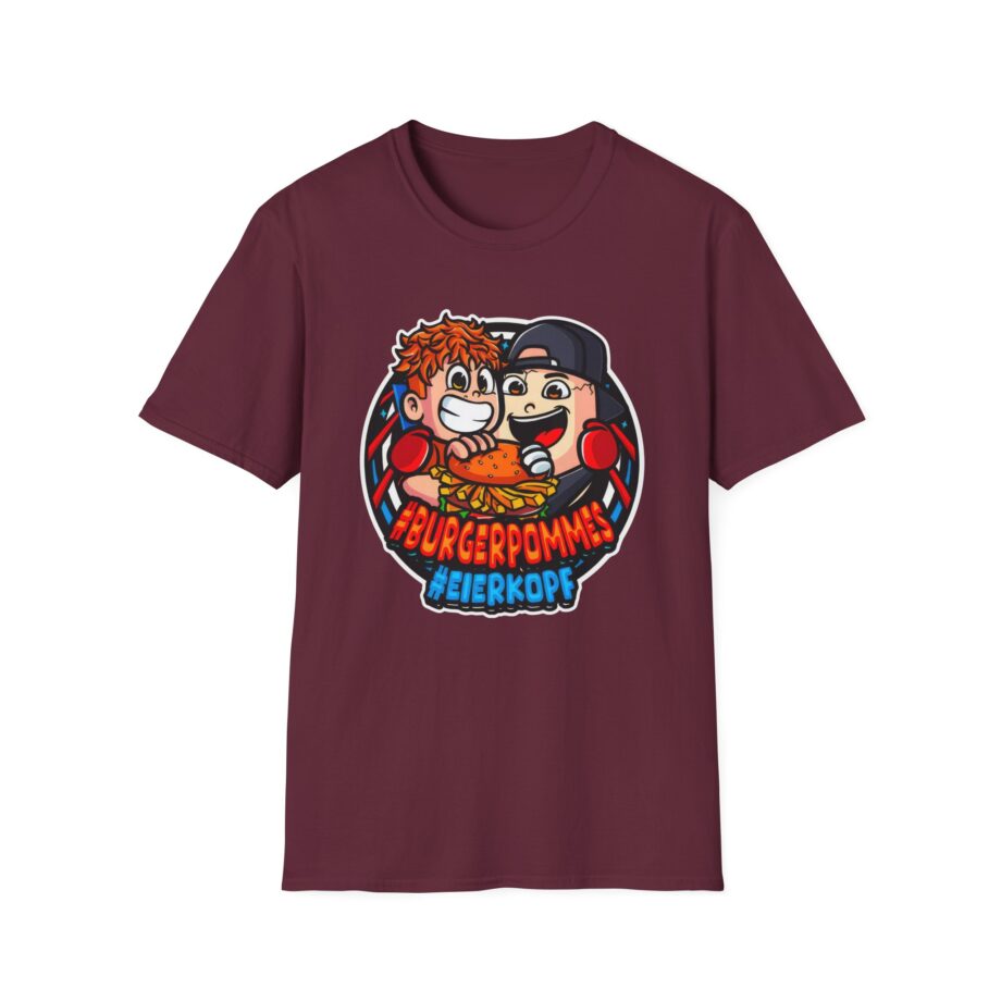 Burger Pommes eierkopf unisex softstyle t-shirt