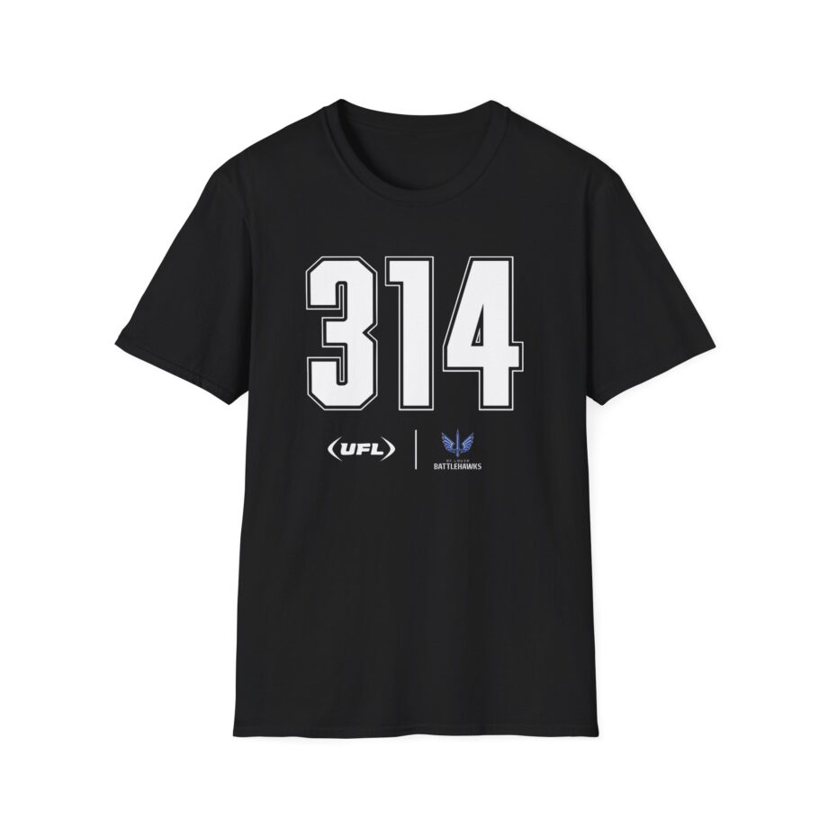 St. Louis Battlehawks Area Code Unisex Softstyle T-shirt
