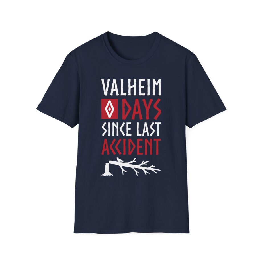 Valheim 0 Days Since Last Accident  Unisex Softstyle T-shirt