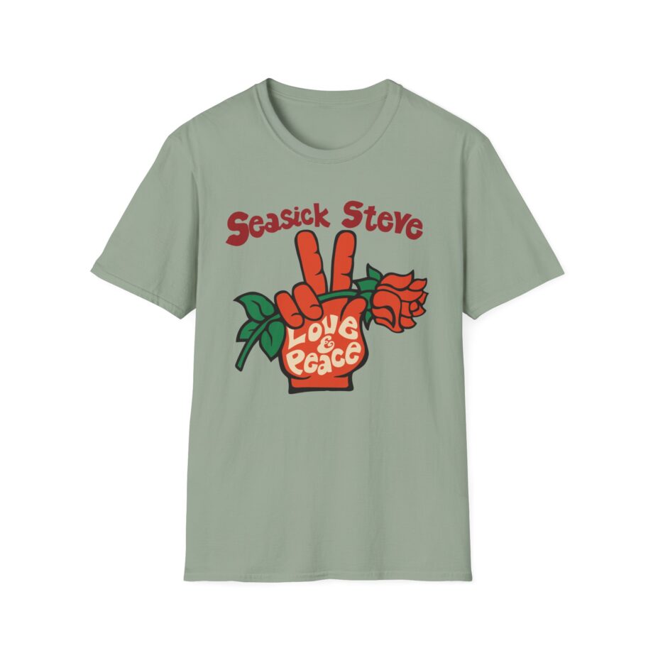 Seasick Steve Love & Peace Unisex Softstyle T-Shirt