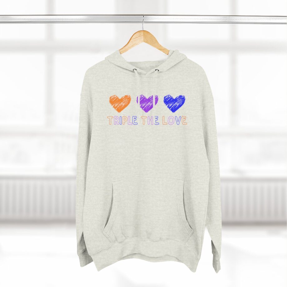 Fresh Love Triple the Love  Three-Panel Fleece Hoodie