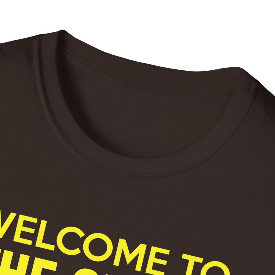 Bleachers  Welcome to the Greek Now, Go Home Unisex Softstyle T-shirt
