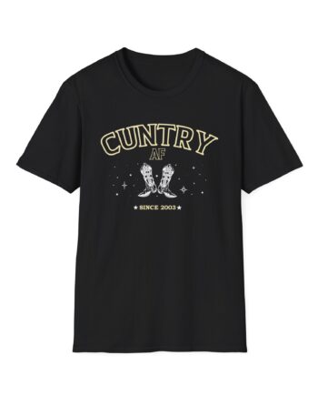 Sadie Crowell Cuntry Af Cropped Unisex Softstyle T-shirt