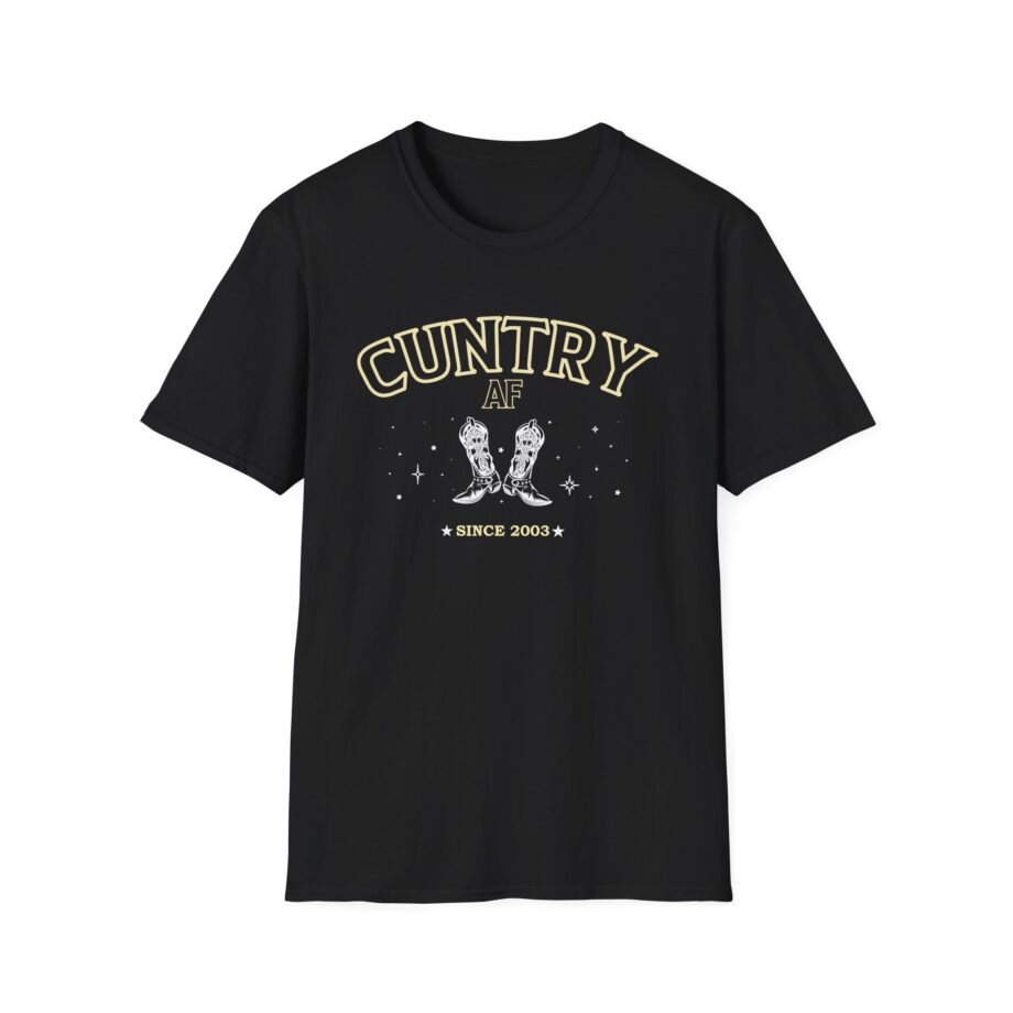 Sadie Crowell Cuntry Af Cropped Unisex Softstyle T-shirt