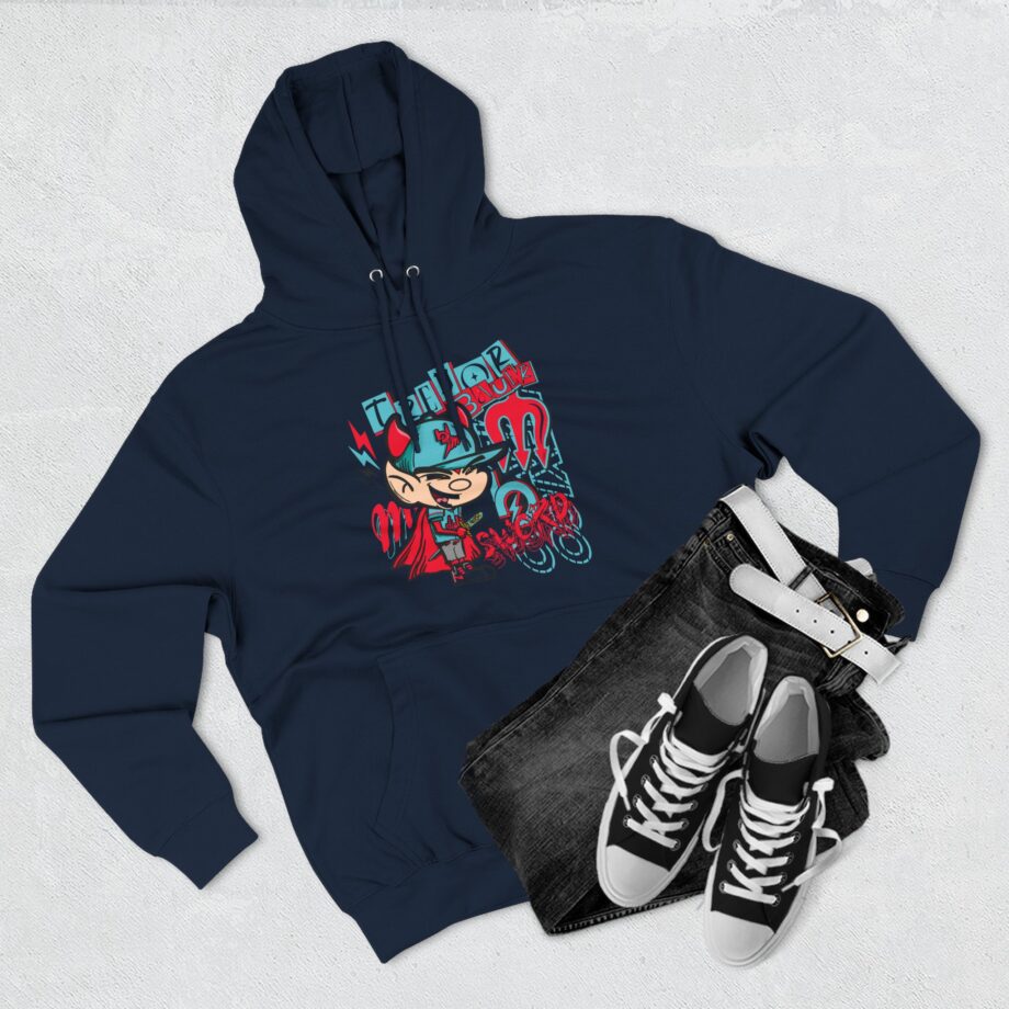 Trevor Bauer Diablo's Cartoon Three-Panel Fleece Hoodie