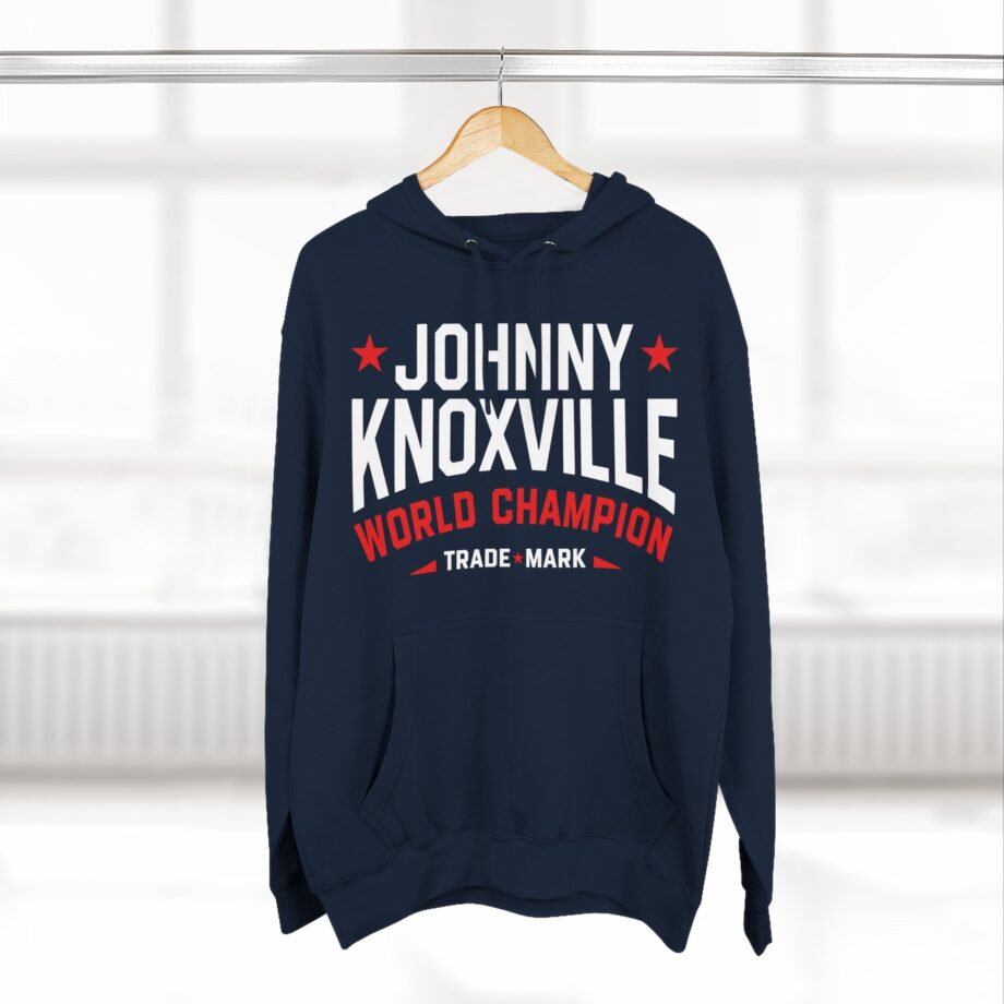 Jackass Johnny Knoxville World Champion Trade Mark Three-Panel Fleece Hoodie