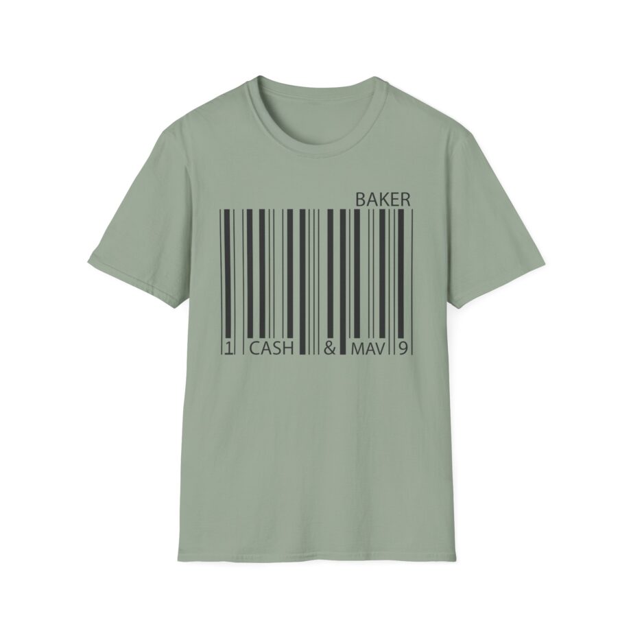 Maverick Barcode Baker Unisex Softstyle T-shirt