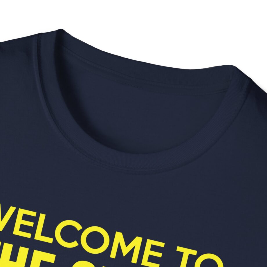 Bleachers  Welcome to the Greek Now, Go Home Unisex Softstyle T-shirt