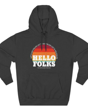 Nate Bargatze Hello Folks Three-panel Fleece Hoodie