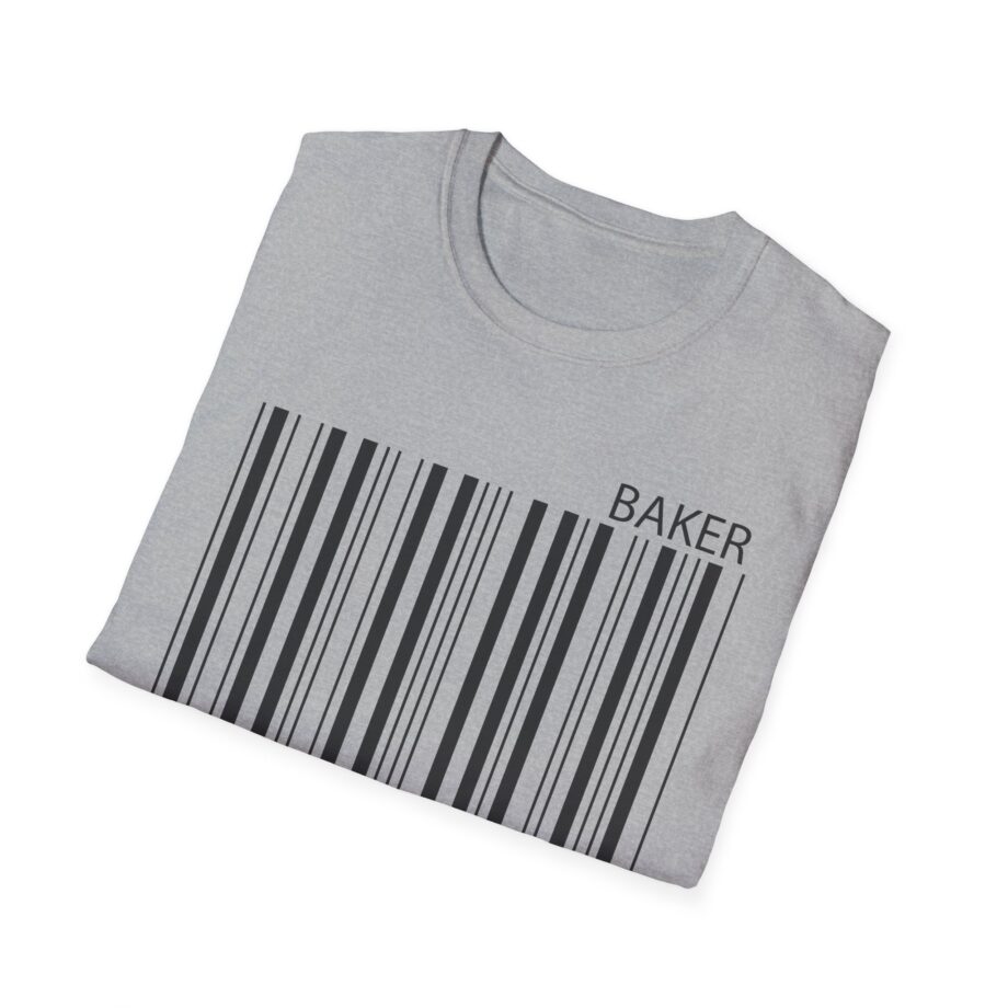 Maverick Barcode Baker Unisex Softstyle T-shirt