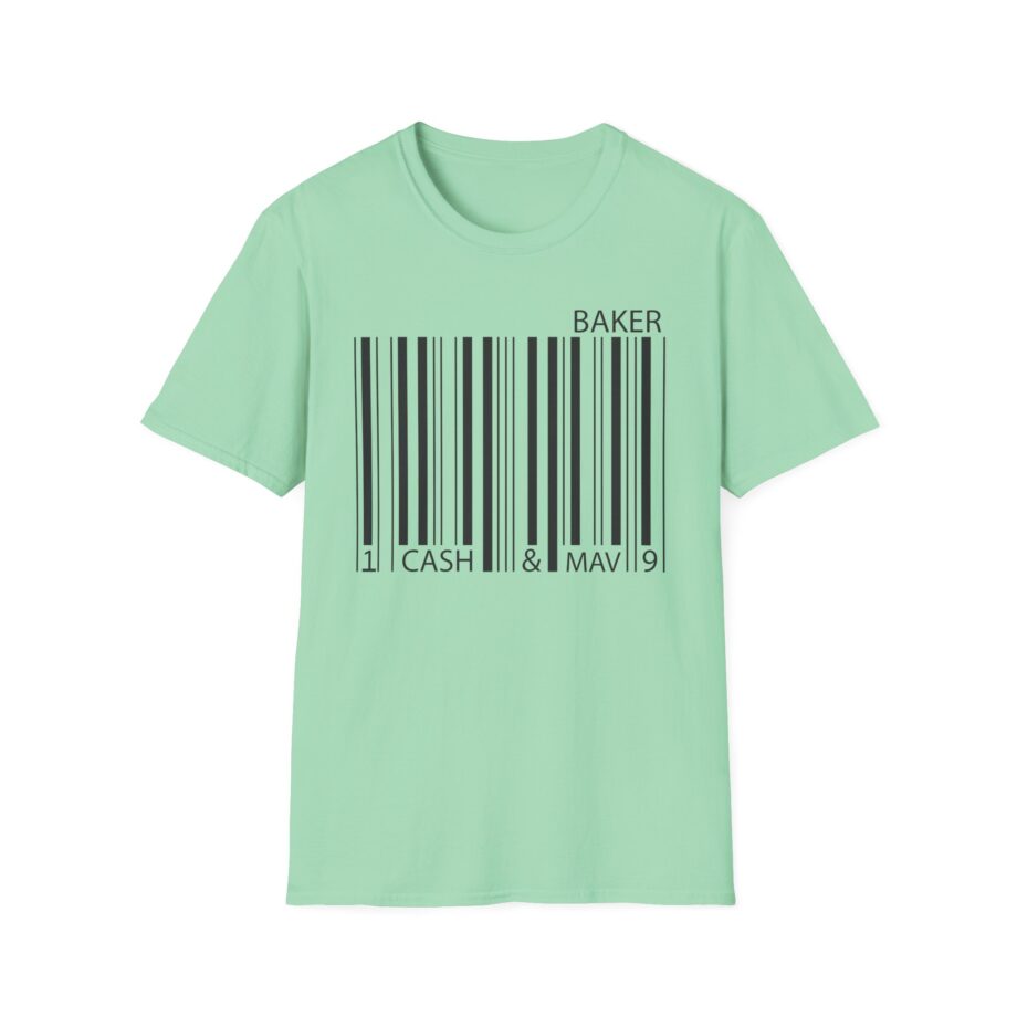 Maverick Barcode Baker Unisex Softstyle T-shirt