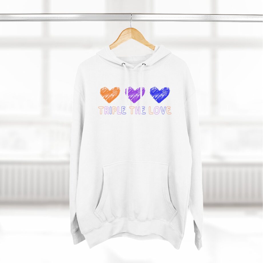 Fresh Love Triple the Love  Three-Panel Fleece Hoodie