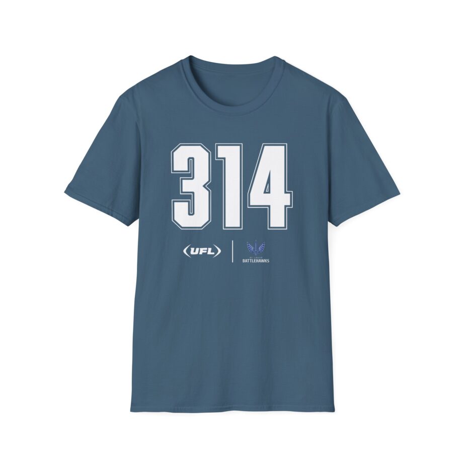 St. Louis Battlehawks Area Code Unisex Softstyle T-shirt