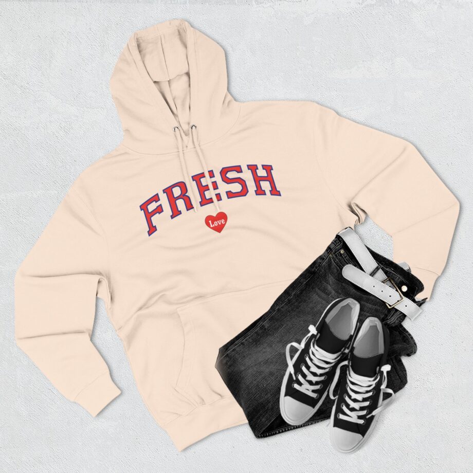 Fresh Love Heart  Three-panel Fleece Hoodie